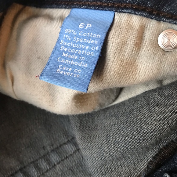 Simply Vera Vera Wang Straight Leg Jeans with Fringe size 6P - Picture 7 of 13